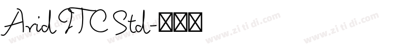 Arid ITC Std字体转换